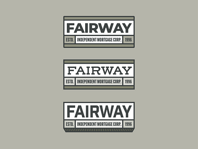 Fairway Brick Logos badge banner branding brick design graphic design grid illustrator label logo typography vector