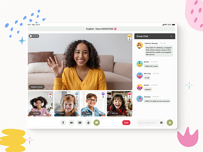 KiddyZoom-video calling app child friendly communication conference room design education kids kids video chat kidslearning online meetings video video chat video conferencing videochat virtual meetings virtual playdates virtuallearning webcam cover zoom zoomapp zoomcall