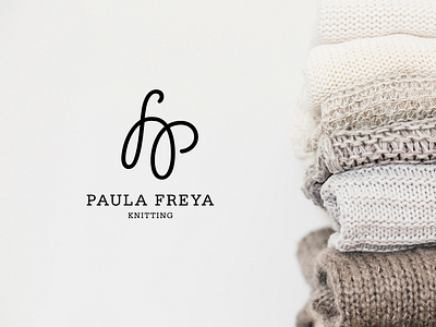 Paula Freya Knitting - Logo branding design graphic design logo
