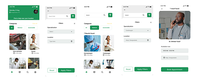 Find a help interface find a doctor interface ui uiux