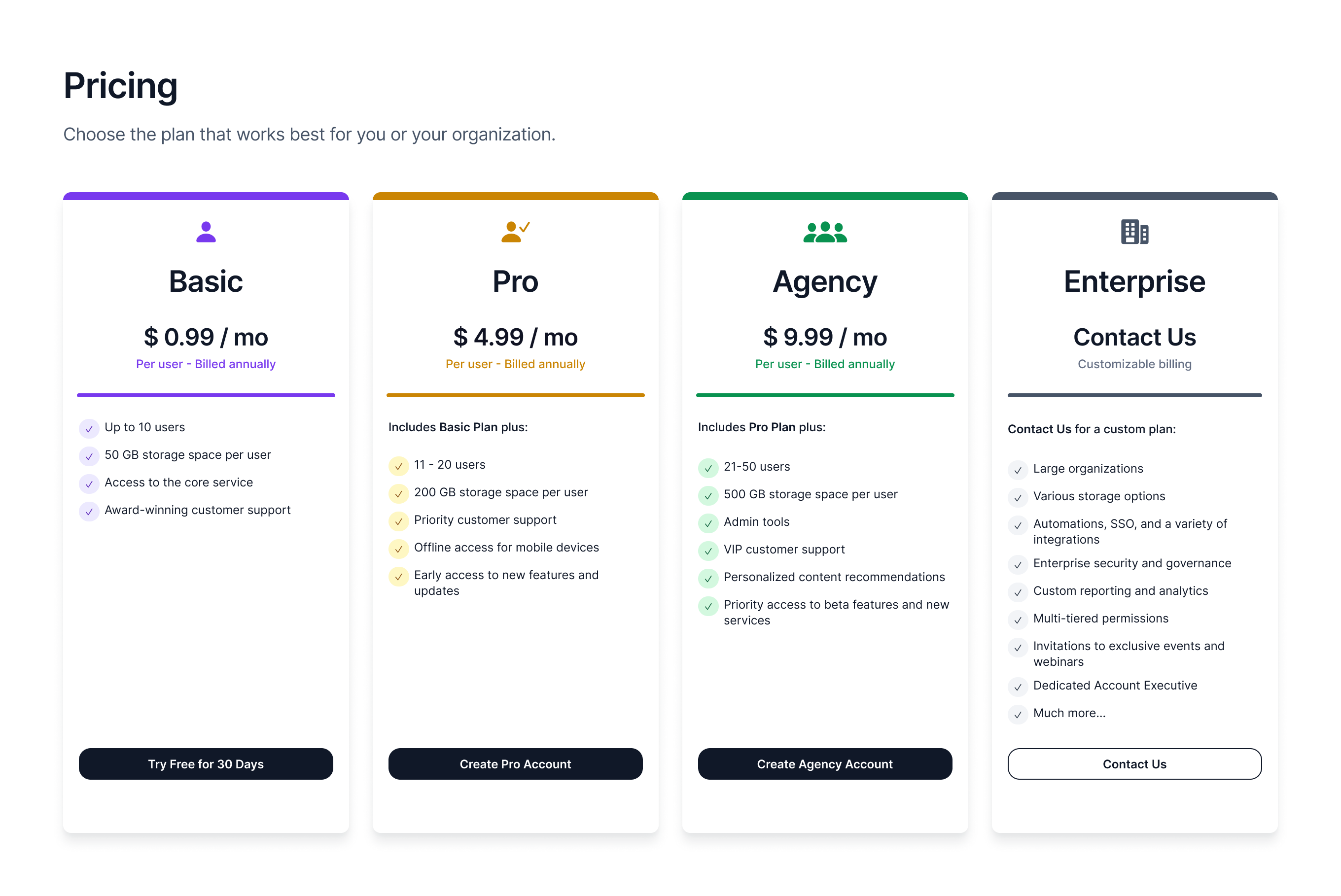 Subscription Plans design plans price pricing subscription tier ui ux