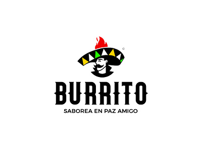 ©Burrito - Mexican restaurant brand branding burrito character colorful food graphic design logo logo designer logo designer branding mexican mexican restaurant tasty
