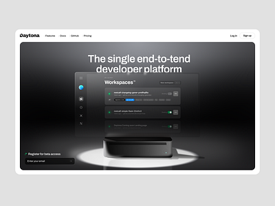 Hero concept brand branding code design dev developer hero layout web