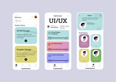 Course - Mobile App graphic design product digital design ui ux