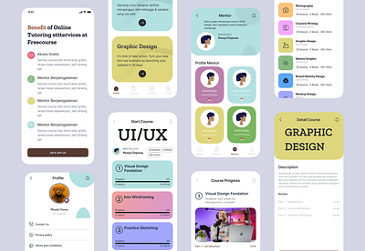 Course - Mobile App graphic design ui ux visual design