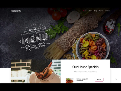 Themify - Ristorante (Real Project) branding design graphic design ui ux web design