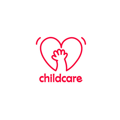 Childcare logo branding children logo design graphic design illustration logo logo design love logo mascot mascot logo vector
