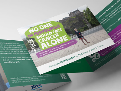 Macmillan Cancer Support - Not Alone in Edinburgh Campaign advertising campaign cancer charity city design fundraising graphic design nonprofit print scotland support