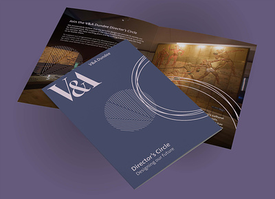 V&A Dundee - Director & Designer Fundraising Circles Brochure art brochure design fundraising graphic design heritage museum print