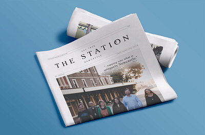 The Station Newcastle - Newspaper Design cultural design editorial heritage magazine newspaper press print typesetting