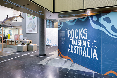 Rocks that Shape Australia - Exhibition Graphics cultural design exhibition exhibition design graphic graphic design heritage interpretation interpretive museum