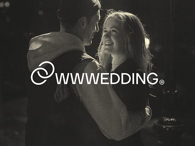WWWEDDING - Logo Design bride couple isotype link logo logotype marriage planning ring rings w website wedding