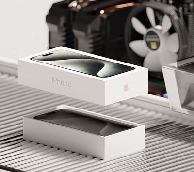 iPhone 15 Box Experiment 3d app apple blender iphone iphone15 iphone15p5o packaging render ui ux