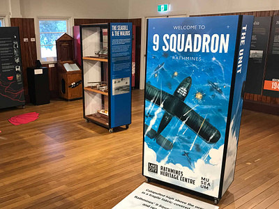 Welcome to 9 Squadron - Exhibition Design cultural design exhibition exhibition design graphic graphic design heritage historical installation museum