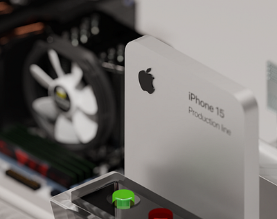 iPhone 15 Manufacturing Details 3d app apple blender iphone iphone15 render ui ux