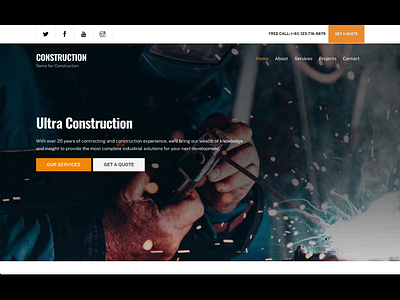 Themify - Utra Construction (Real Project) branding design graphic design ui ux web design