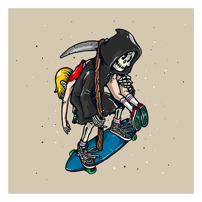Howling Skull Shred: Skateboard Delight animation cartoon character design design graphic design illustration