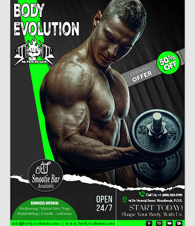 Gym Poster design BY me. graphic design