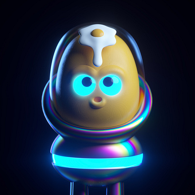 Egguardo 3d alien blender character character design ethereans octane zbrush
