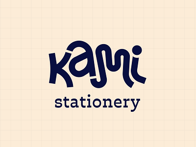 Kami stationery logo branding briefclub concept graphic design illustrator logo logotype minimal logo minimalist photoshop stationery type logo