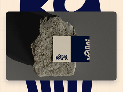 Kami - mockup branding brutalist design graphic design logo mockuo photoshop