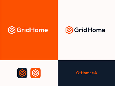 home logo, g, grid logo, realstate best logo brand identity branding g grid logo graphic design gridhome home logo design logos modern logo realstate