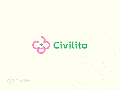 Civilito logo concept branding business growth logo design design identity design illustration logo logo symbol marketing logo modern logo monogram support trust typography