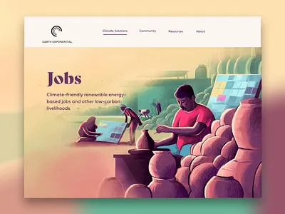 Earth Exponential - animation agriculture cities climate change farms handmade india jobs livelihood