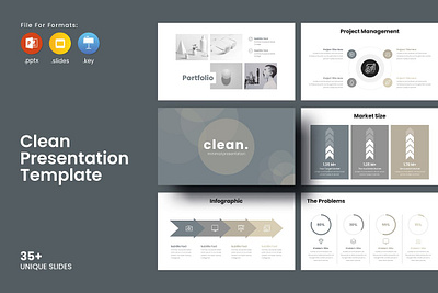 Clean | Presentation Template template