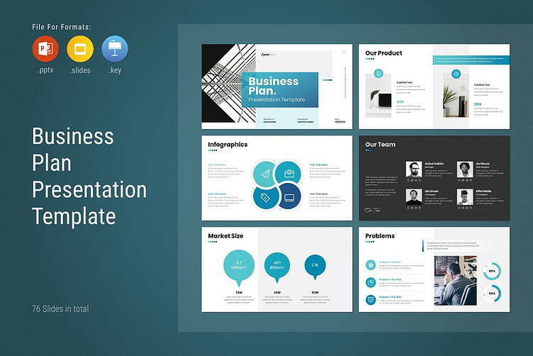 Business Plan Presentation Template by Creative Slides on Dribbble