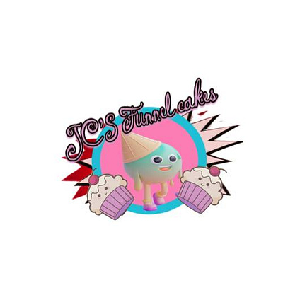 JC'S Funnel Cakes graphic design logo