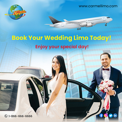 Book your wedding limo in Carmelimo today!