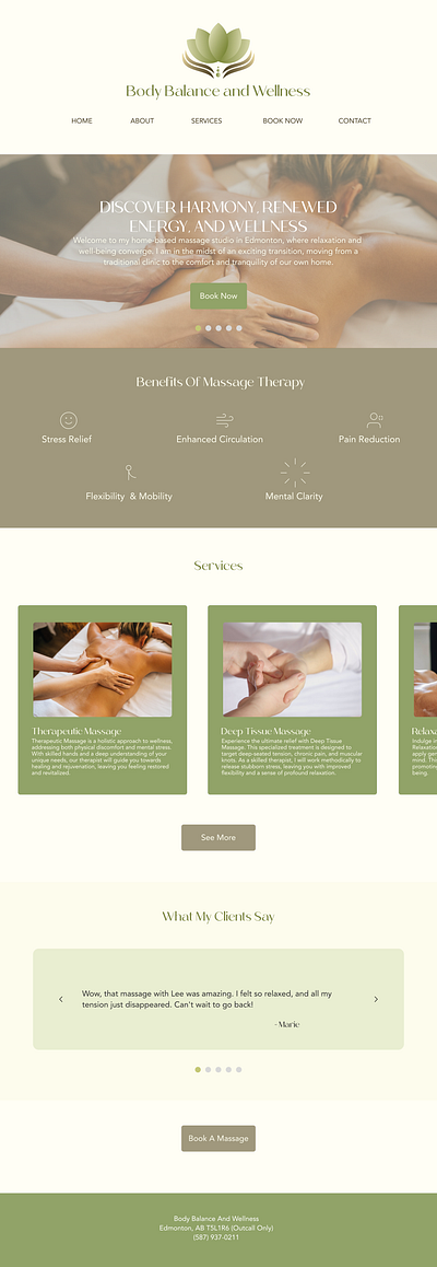 Body Balance and Wellness Website and Branding branding design graphic design logo ui ux web design website