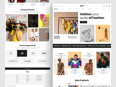 RISE - Fashion Store Website apparel beautiful clear clothing design fashion fashion store landing page man market place minimal online outfit store street wear style ui web website woman