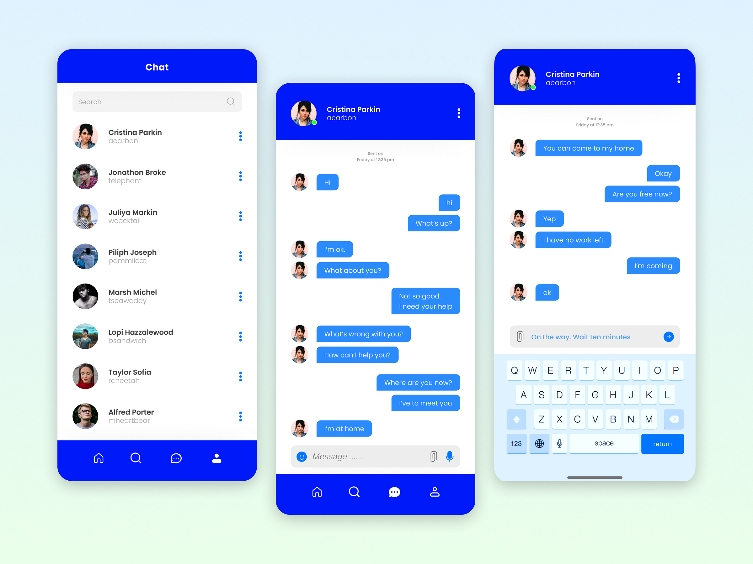 Messenger App Design by Ashis Sarker on Dribbble