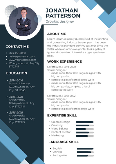 Professional CV cv design resume