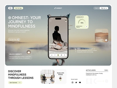 Mental Health Platform body dashboard design health landing page meditate meditation meditation website mental mental health mentalhealth therapy ui ux website yoga yoga app yoga platform