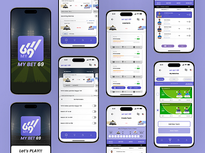 Betting App-My Bet 69 branding design graphic design logo mobile app ui ux vector