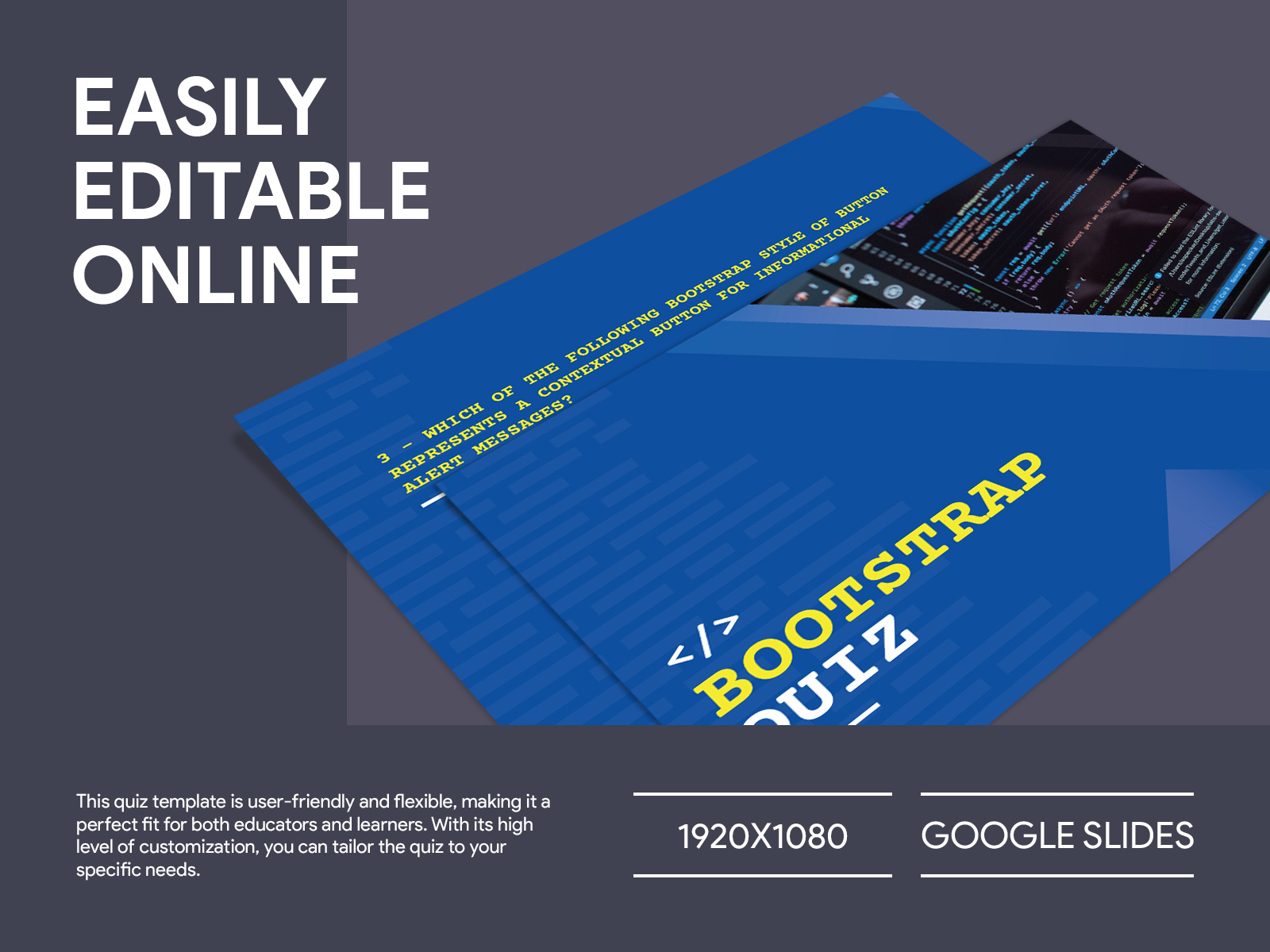 Bootstrap Quiz Free Google Docs Template by Free Google Docs Templates