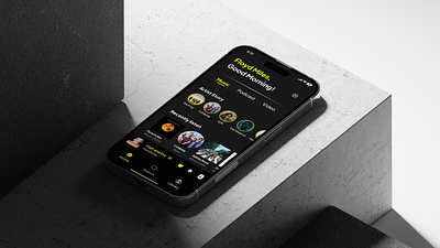 First Class (Music Streaming App) animation app designs ui ux