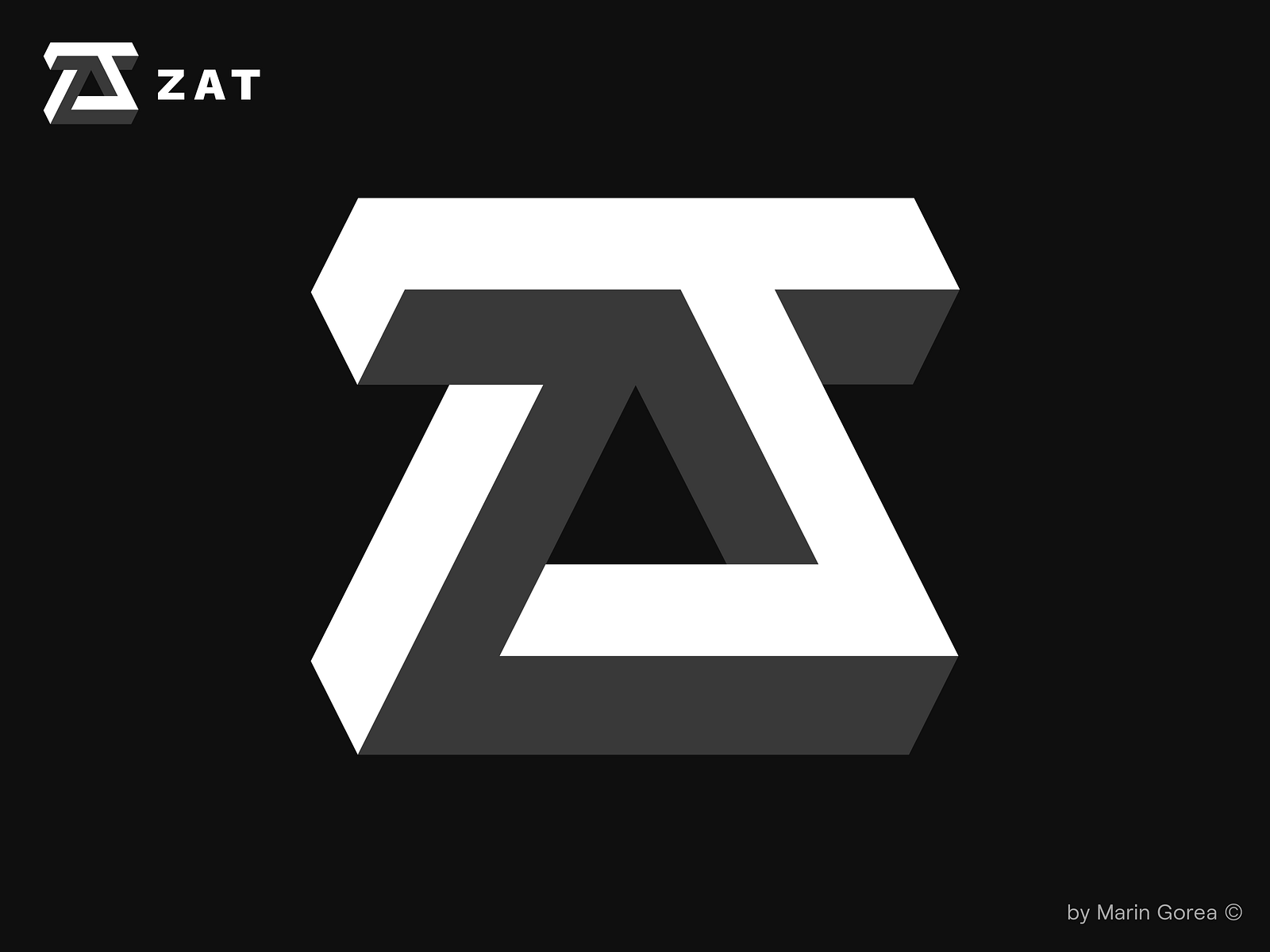 ZAT / Logo Designer (for sale) by marin gorea on Dribbble