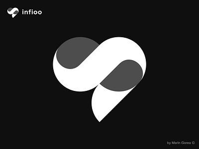 infioo / logo design (for sale) app icon brading brand identity branding design fintech graphiste heart icon illustration infinity logo logos logotype loop love marin marin gorea pride tech