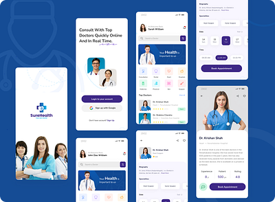Healthcare - Mobile App Design app branding design graphic design icon illustration logo ui user experience ux