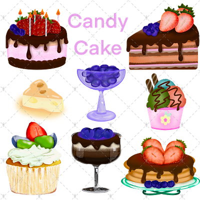 Candy 3d animation branding cake candy design graphic design ice scream illustration logo ภาพถ่าย รูปภาพ