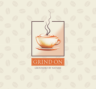 Grind On cafe logo graphic design logo design