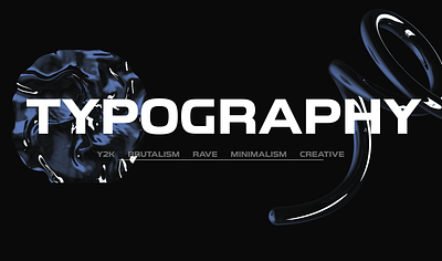 Typography 3d animation app branding design graphic design illustration landing page logo typography ui