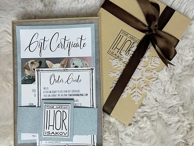 Gift Certificate branding brochure gift certificate graphic design logo typography