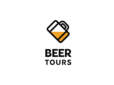 BEER TOURS animation beer beer turism branding design graphic design graphicdesign logo logo animation logo for sale logodesign logomark logotype travel bag turs unused