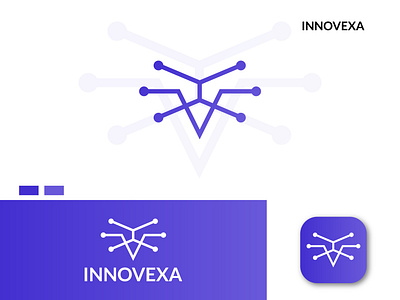 INNOVEXA - TECHNOLOGY LOGO DESIGN brand identity branding company design identity logo logo design logotype tech technology visual