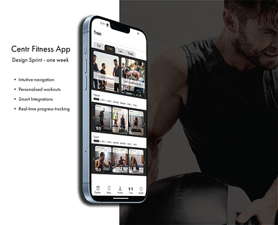 Centr Fitness App app design branding design diet plans exercise fitness health intuitive navigation responsive design ux wellness